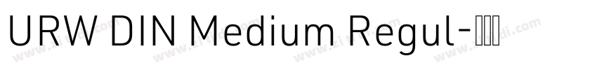 URW DIN Medium Regul字体转换